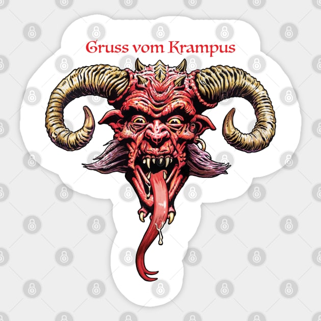 Krampus Sticker by ERMTees